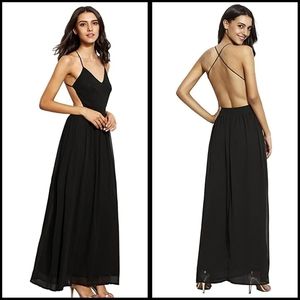 Backless Maxi w/ Side Cutouts